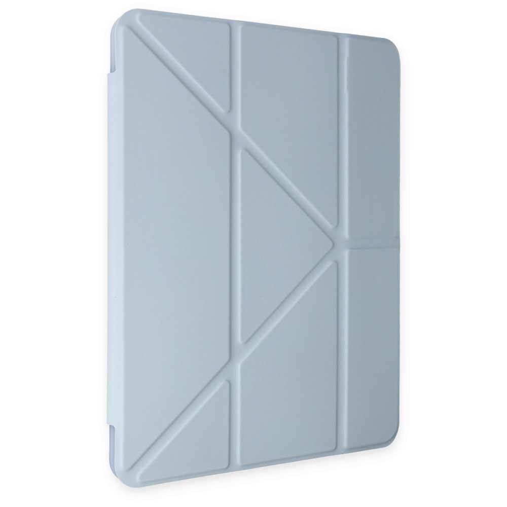 Newface iPad Air 5 (2022) Kılıf Kalemlikli Mars Tablet Kılıfı - Mavi