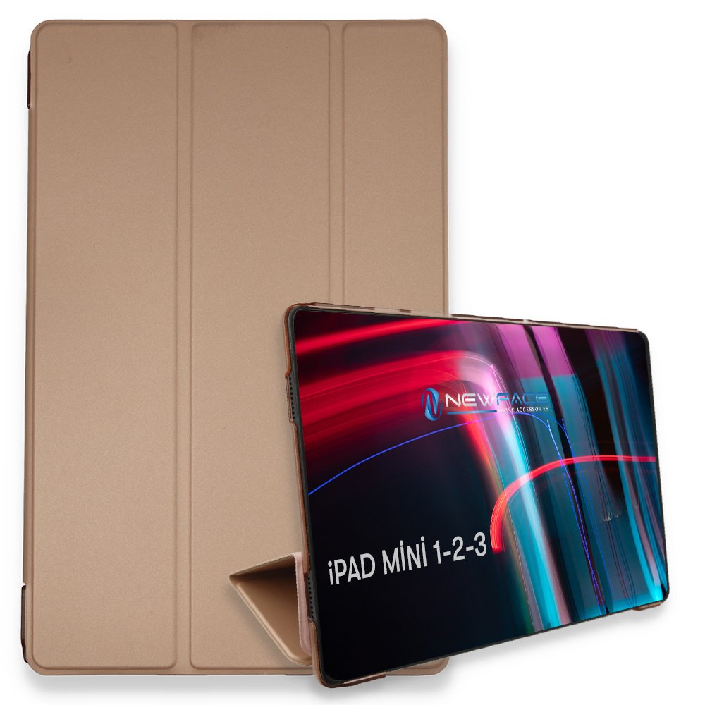 Newface iPad Mini 1 Kılıf Tablet Smart Kılıf - Rose Gold