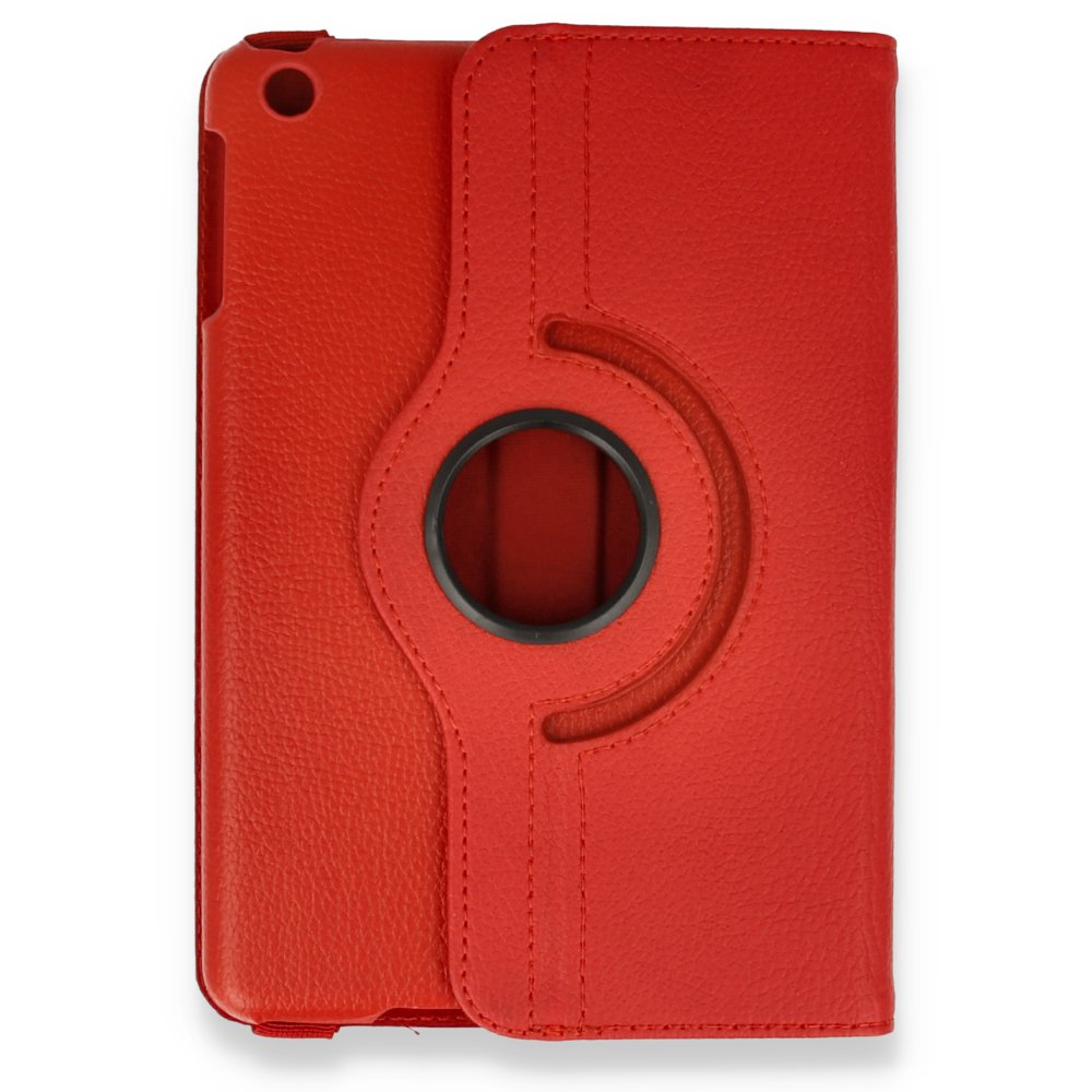 Newface iPad Mini 1 Kılıf 360 Tablet Deri Kılıf - Kırmızı