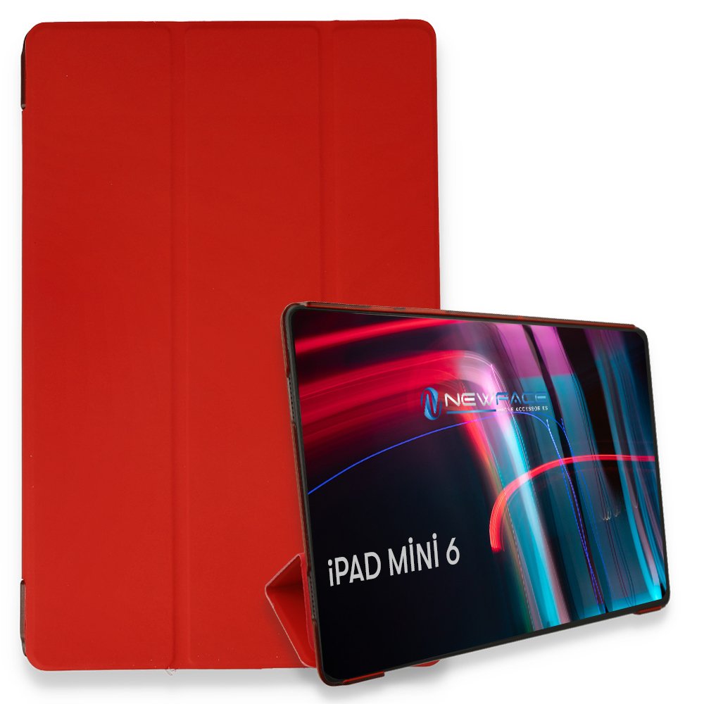 Newface iPad Mini 6 Kılıf Tablet Smart Kılıf - Kırmızı