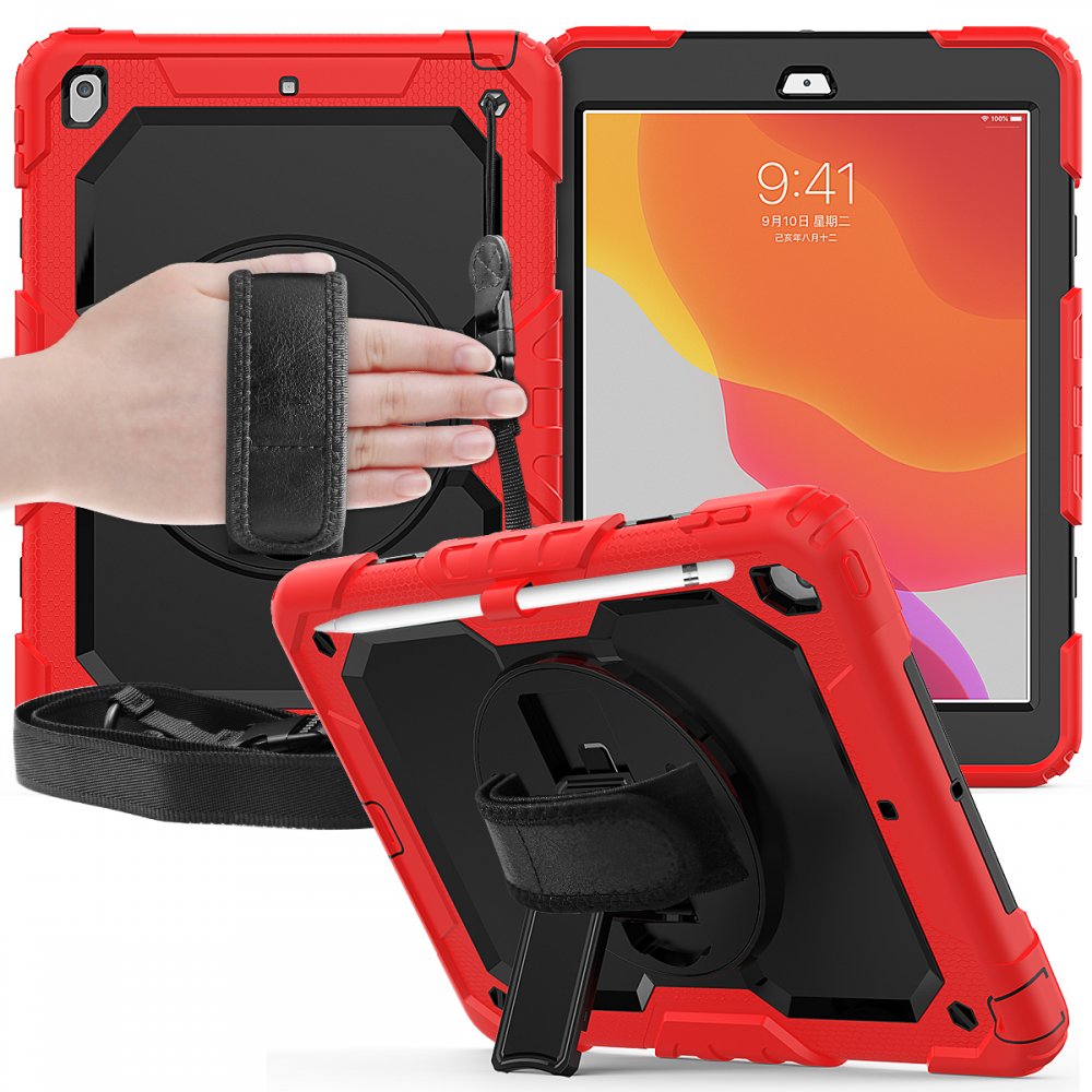 Newface iPad Air 3 10.5 Kılıf Pars Tablet Kapak - Kırmızı