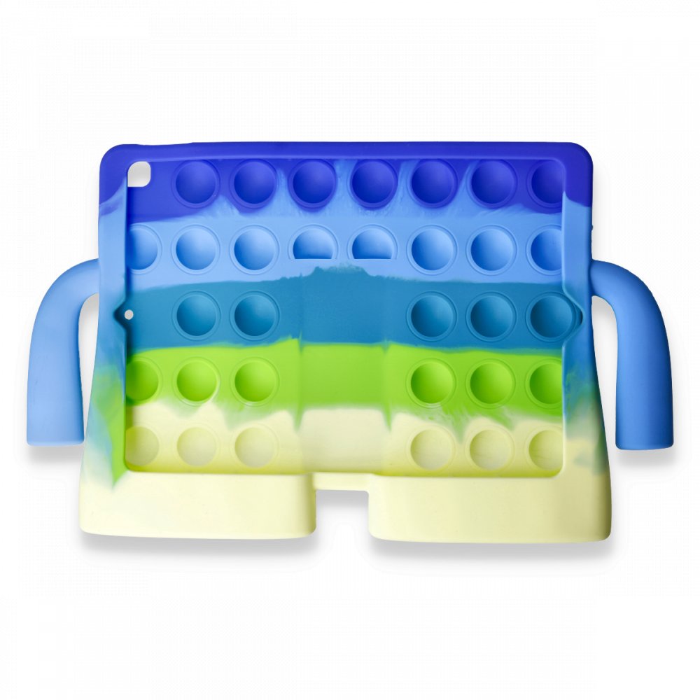 Newface iPad Pro 10.5 Kılıf Tablet Popit Standlı Silikon - Sarı - Yeşil