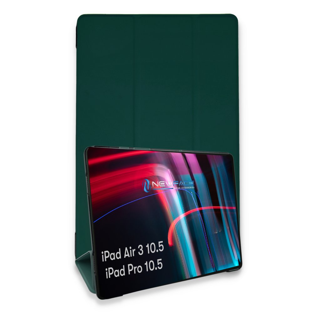Newface iPad Pro 10.5 Kılıf Tablet Smart Kılıf - Koyu Yeşil