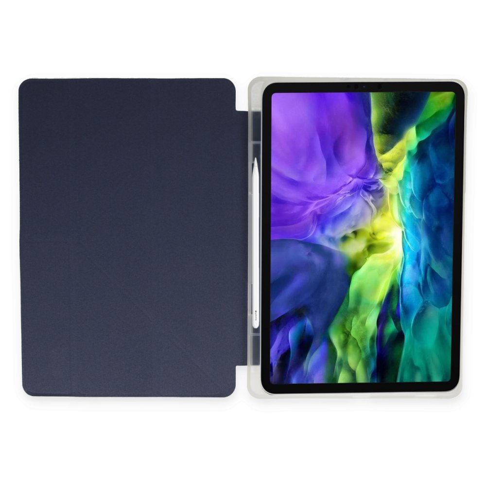 Newface iPad Pro 11 (2020) Kılıf Kalemlikli Mars Tablet Kılıfı - Lacivert