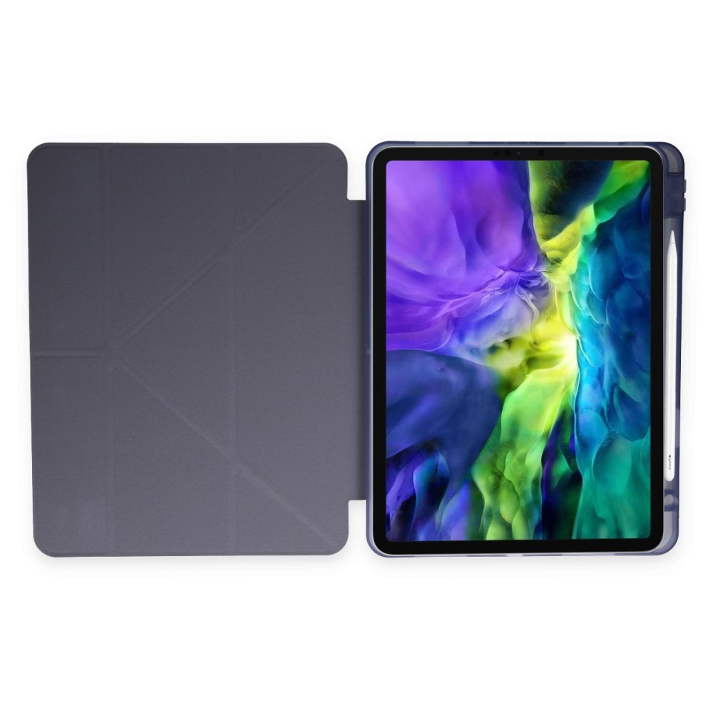 Newface iPad Pro 11 (2020) Kılıf Kalemlikli Mars Tablet Kılıfı - Lila