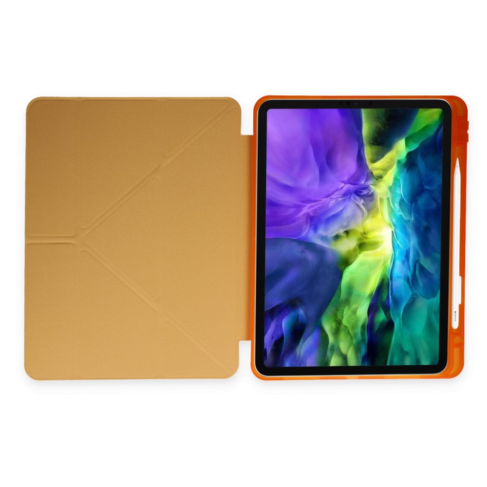 Newface iPad Pro 11 (2020) Kılıf Kalemlikli Mars Tablet Kılıfı - Sarı
