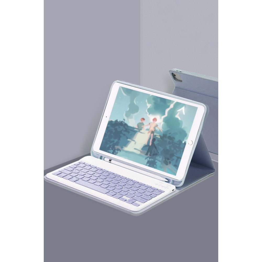 Newface iPad Pro 12.9 (2018) Kılıf KC01 Smart Klavyeli Tablet Kılıfı - Lacivert