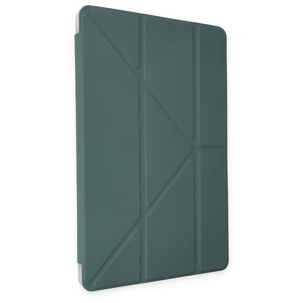 Newface iPad Pro 12.9 (2020) Kılıf Kalemlikli Hugo Tablet Kılıfı - Koyu Yeşil