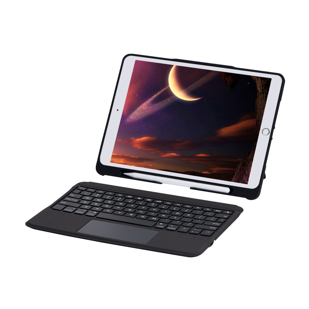 Newface iPad Pro 12.9 (2020) Kılıf Kontra Klavyeli Tablet Kılıfı - Siyah