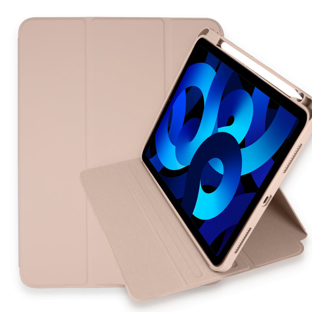 Newface iPad Pro 12.9 (2020) Kılıf Starling 360 Kalemlikli Tablet Kılıf - Rose Gold