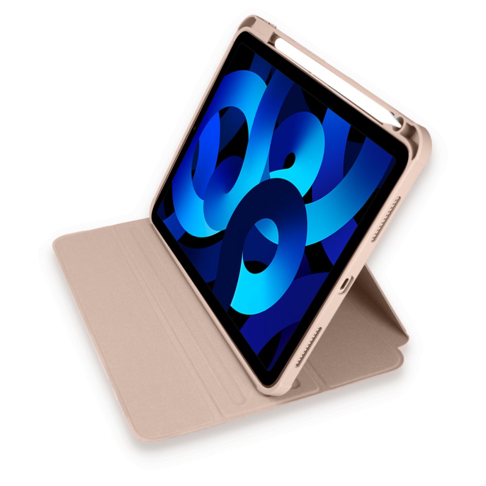 Newface iPad Pro 12.9 (2020) Kılıf Starling 360 Kalemlikli Tablet Kılıf - Rose Gold