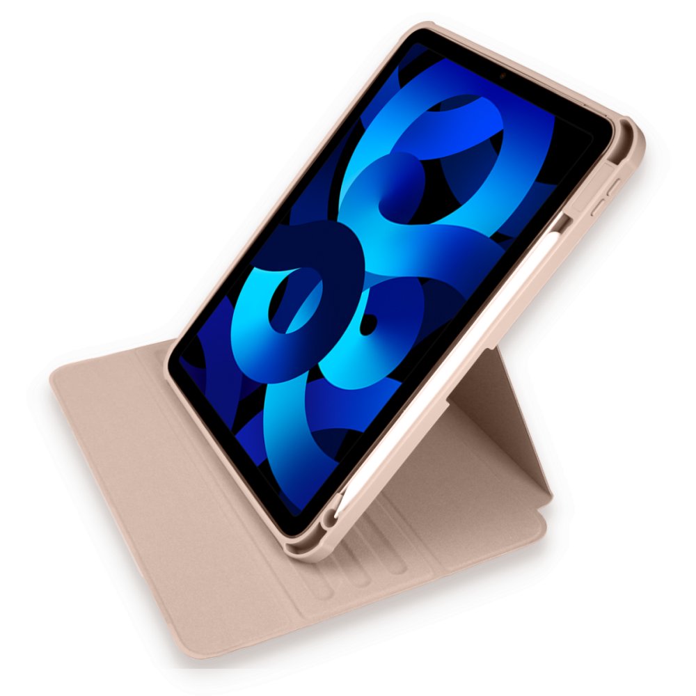 Newface iPad Pro 12.9 (2020) Kılıf Starling 360 Kalemlikli Tablet Kılıf - Rose Gold