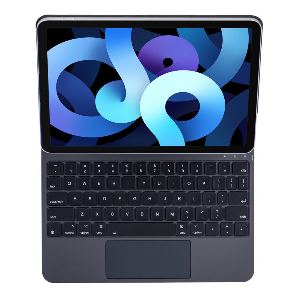 Newface iPad Pro 12.9 (2020) Kılıf X9 Magic Manyetik Klavyeli Tablet Kılıfı - Siyah