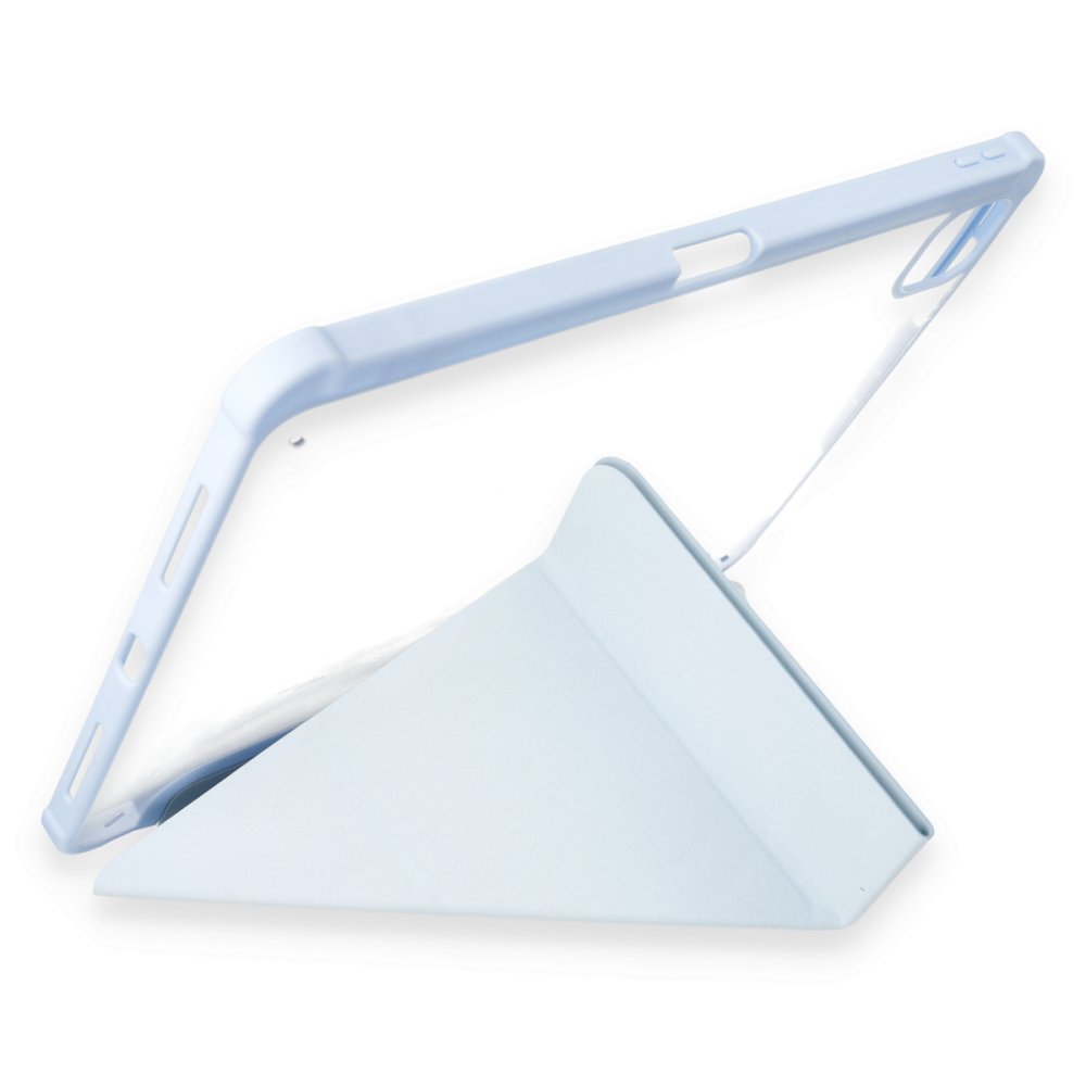 Newface iPad Pro 12.9 (2021) Kılıf Kalemlikli Hugo Tablet Kılıfı - Mavi