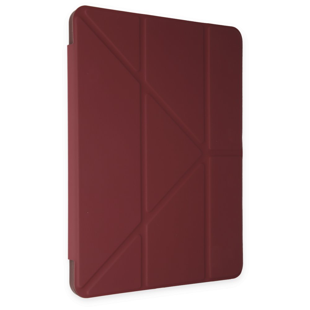 Newface iPad Pro 12.9 (2021) Kılıf Kalemlikli Hugo Tablet Kılıfı - Mor