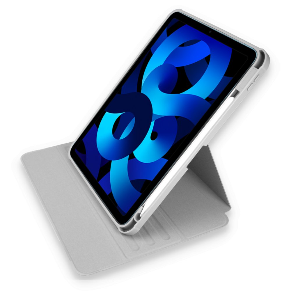 Newface iPad Pro 12.9 (2021) Kılıf Starling 360 Kalemlikli Tablet Kılıf - Gri