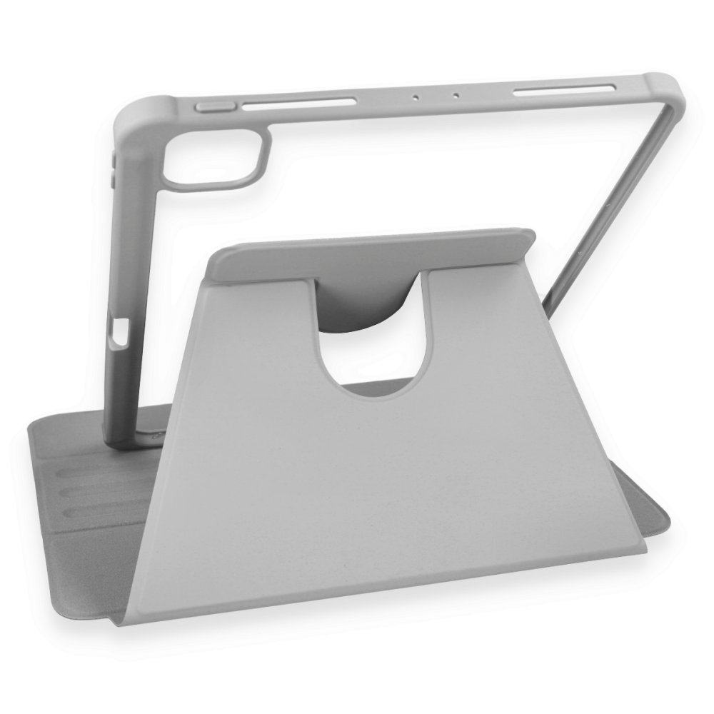 Newface iPad Pro 12.9 (2021) Kılıf Starling 360 Kalemlikli Tablet Kılıf - Gri