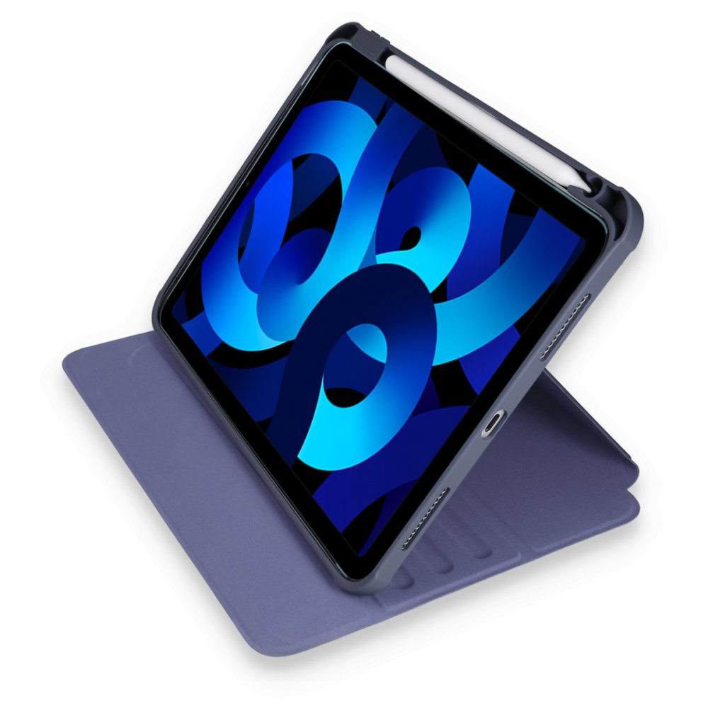 Newface iPad Pro 12.9 (2021) Kılıf Starling 360 Kalemlikli Tablet Kılıf - Lacivert