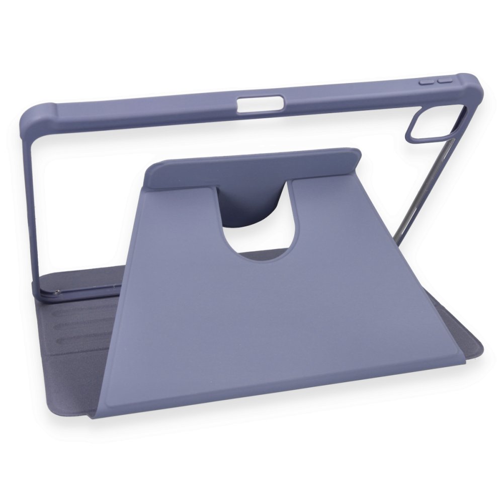 Newface iPad Pro 12.9 (2021) Kılıf Starling 360 Kalemlikli Tablet Kılıf - Lila
