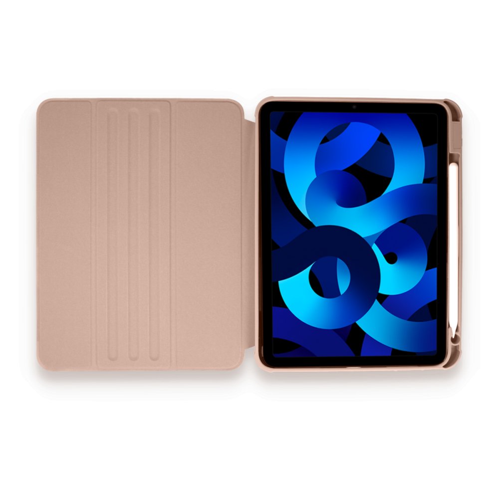 Newface iPad Pro 12.9 (2021) Kılıf Starling 360 Kalemlikli Tablet Kılıf - Rose Gold