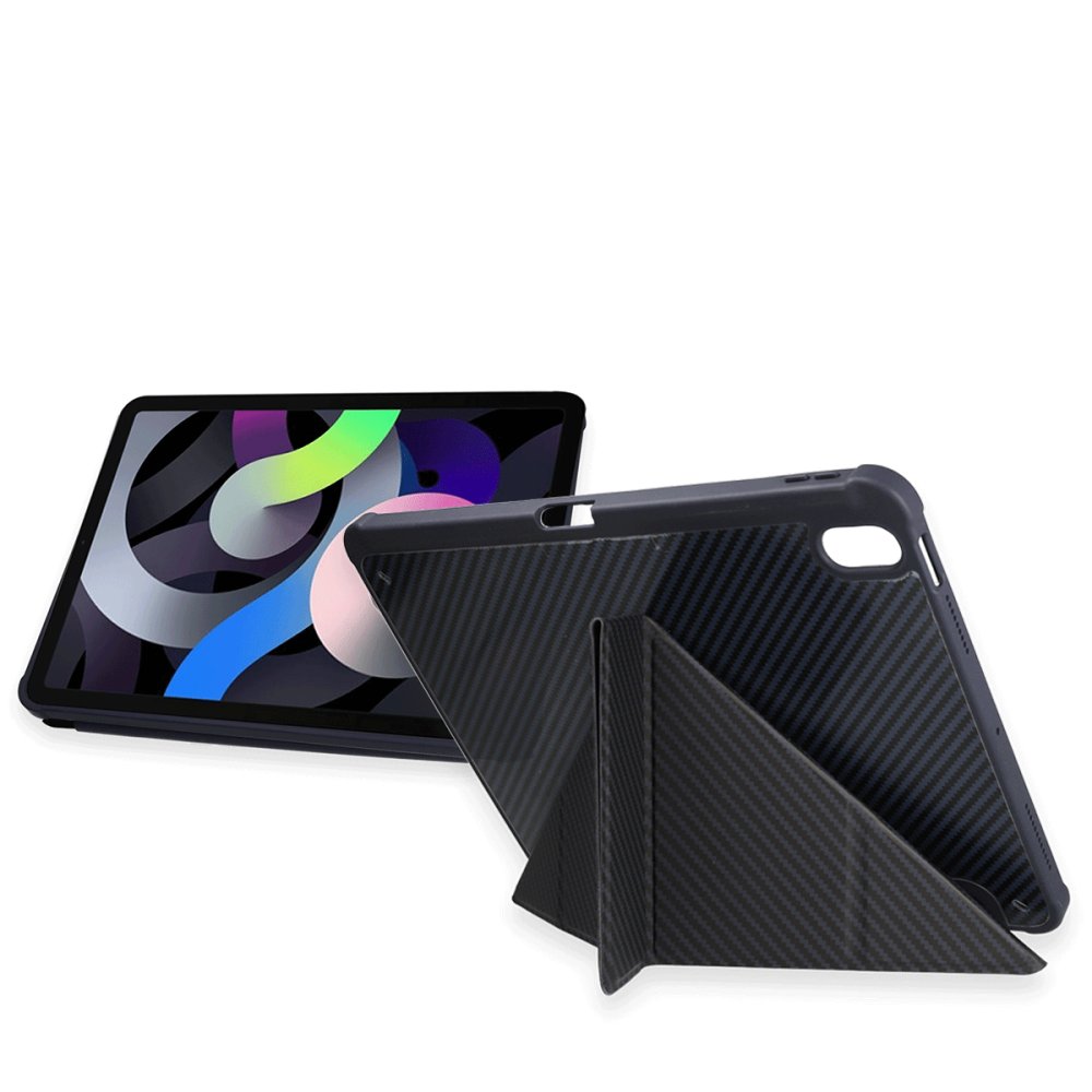 Newface iPad Pro 13 (2024) Kılıf Color Karbon Tablet Kılıfı - Koyu Gri