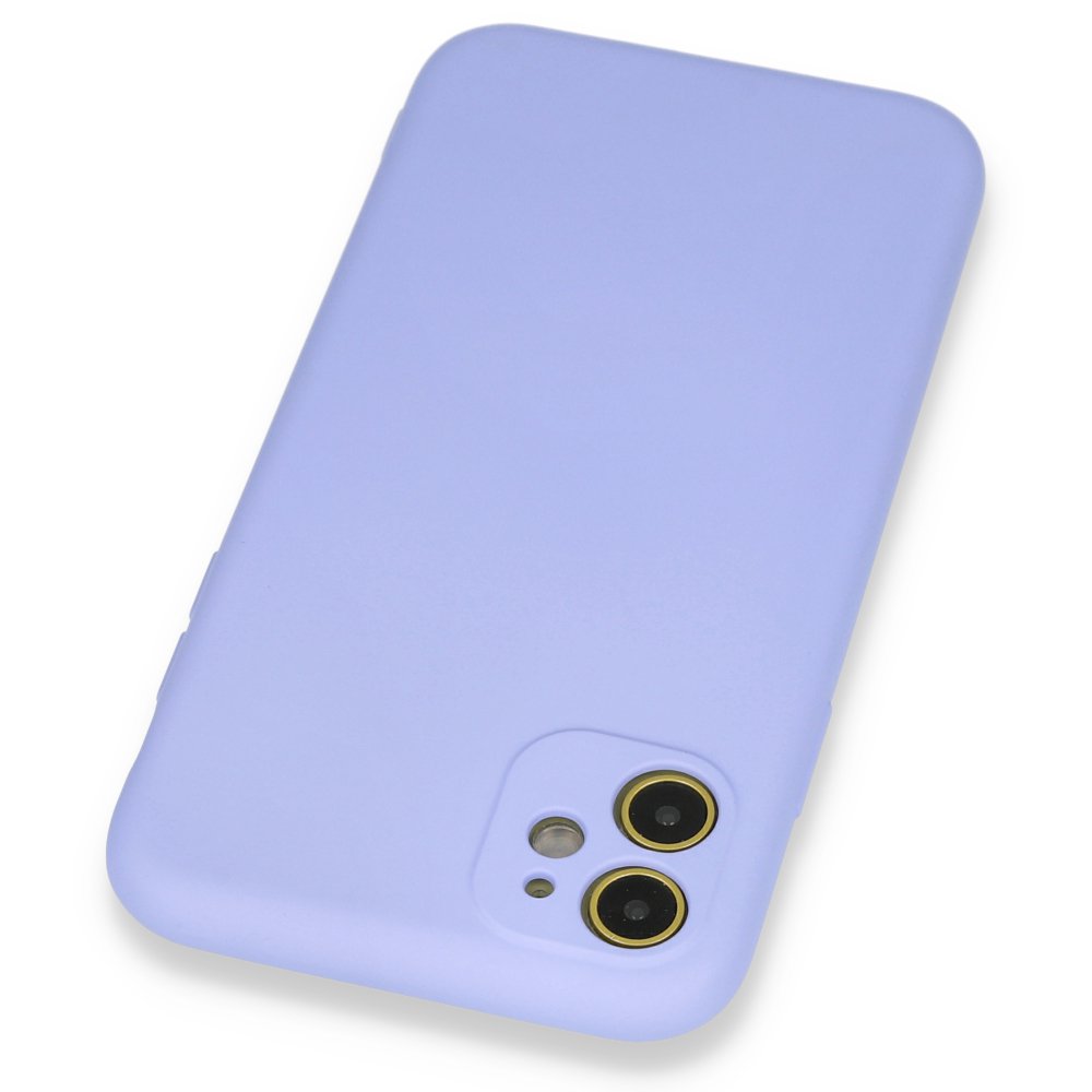 Newface iPhone 11 Kılıf Nano içi Kadife Silikon - Lila