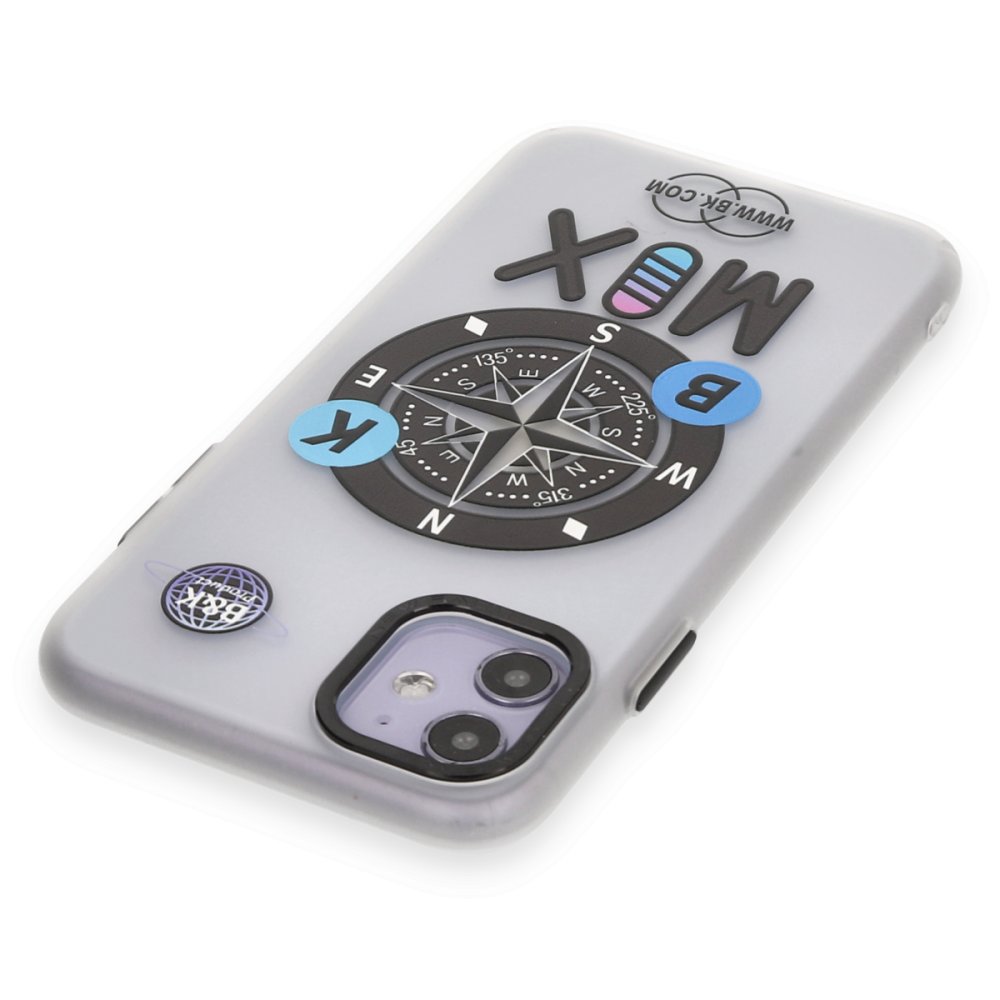 Newface iPhone 11 Kılıf Apollo Magneticsafe Desenli Kapak - Apollo Şeffaf - 3