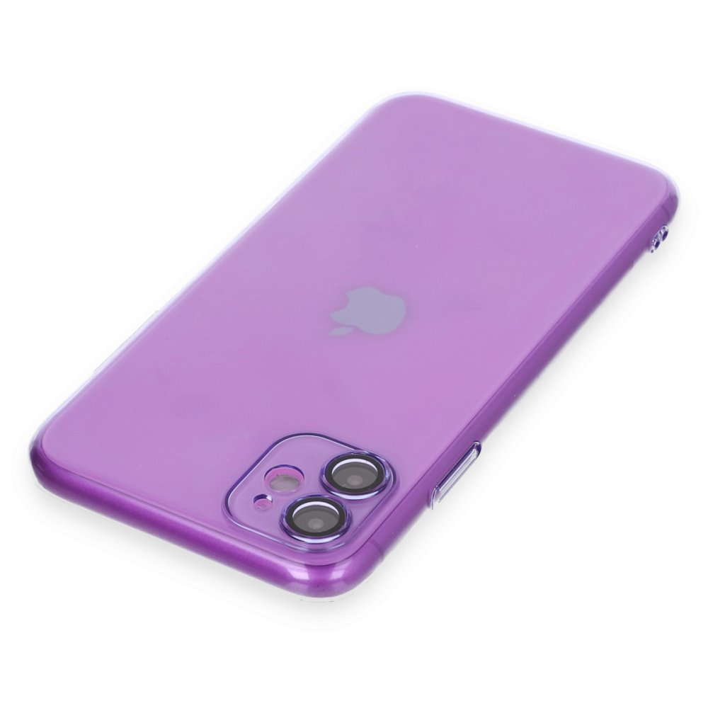 Newface iPhone 11 Kılıf Armada Lensli Kapak - Mor