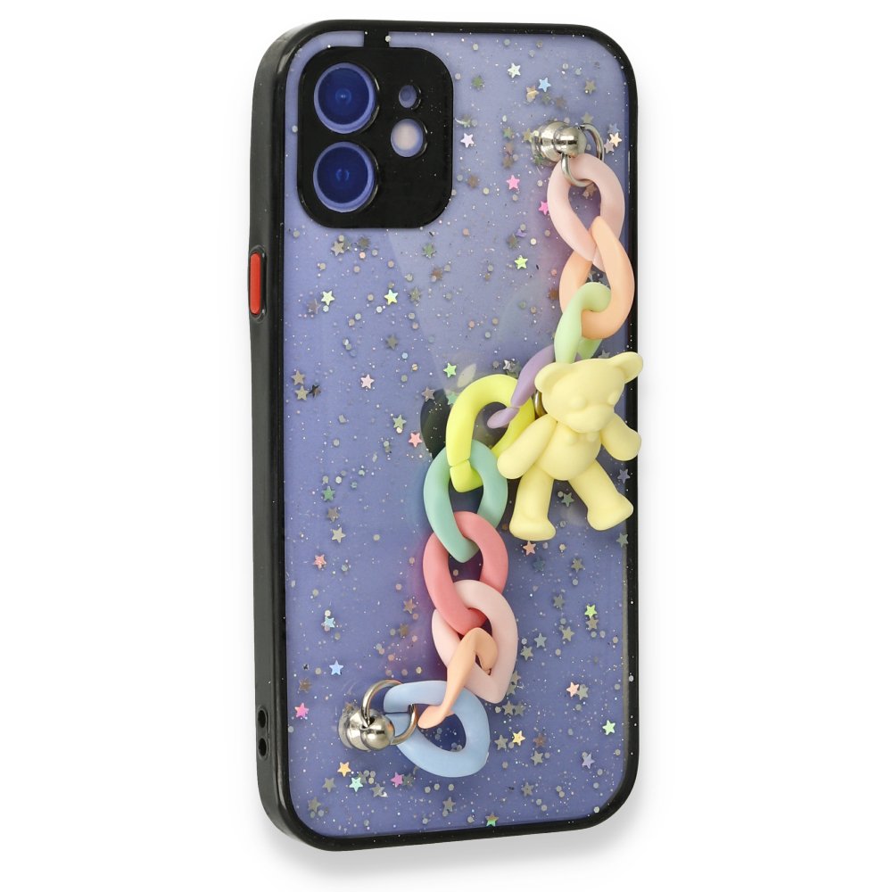 Newface iPhone 11 Kılıf Ayıcıklı Silikon - Siyah