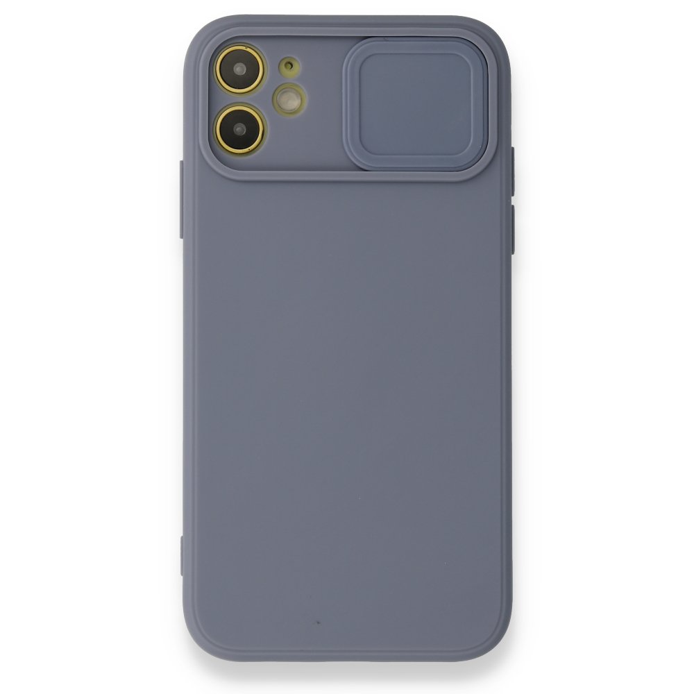 Newface iPhone 11 Kılıf Color Lens Silikon - Gri