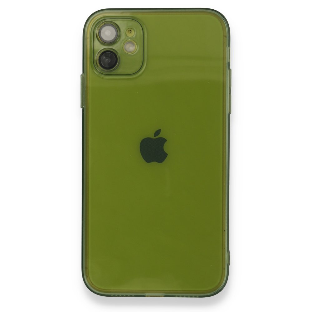 Newface iPhone 11 Kılıf Fly Lens Silikon - Yeşil
