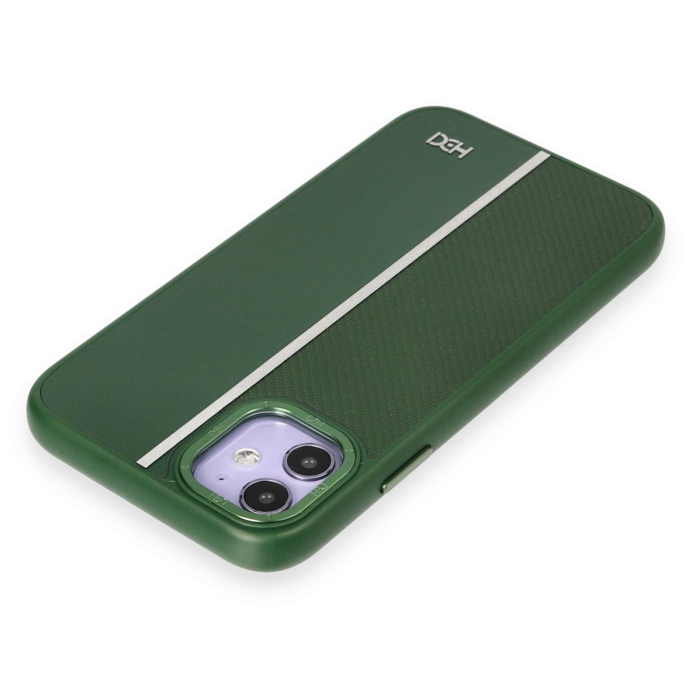HDD iPhone 11 Kılıf HBC-155 Lizbon Kapak - Koyu Yeşil