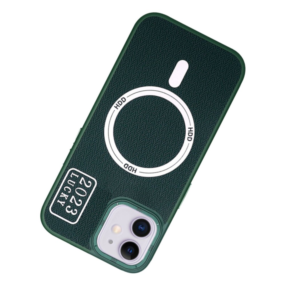 HDD iPhone 11 Kılıf HBC-157 Granada Magneticsafe Kapak - Koyu Yeşil