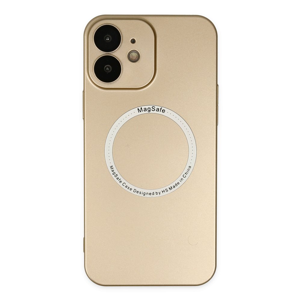Newface iPhone 11 Kılıf Jack Magneticsafe Lens Silikon - Gold