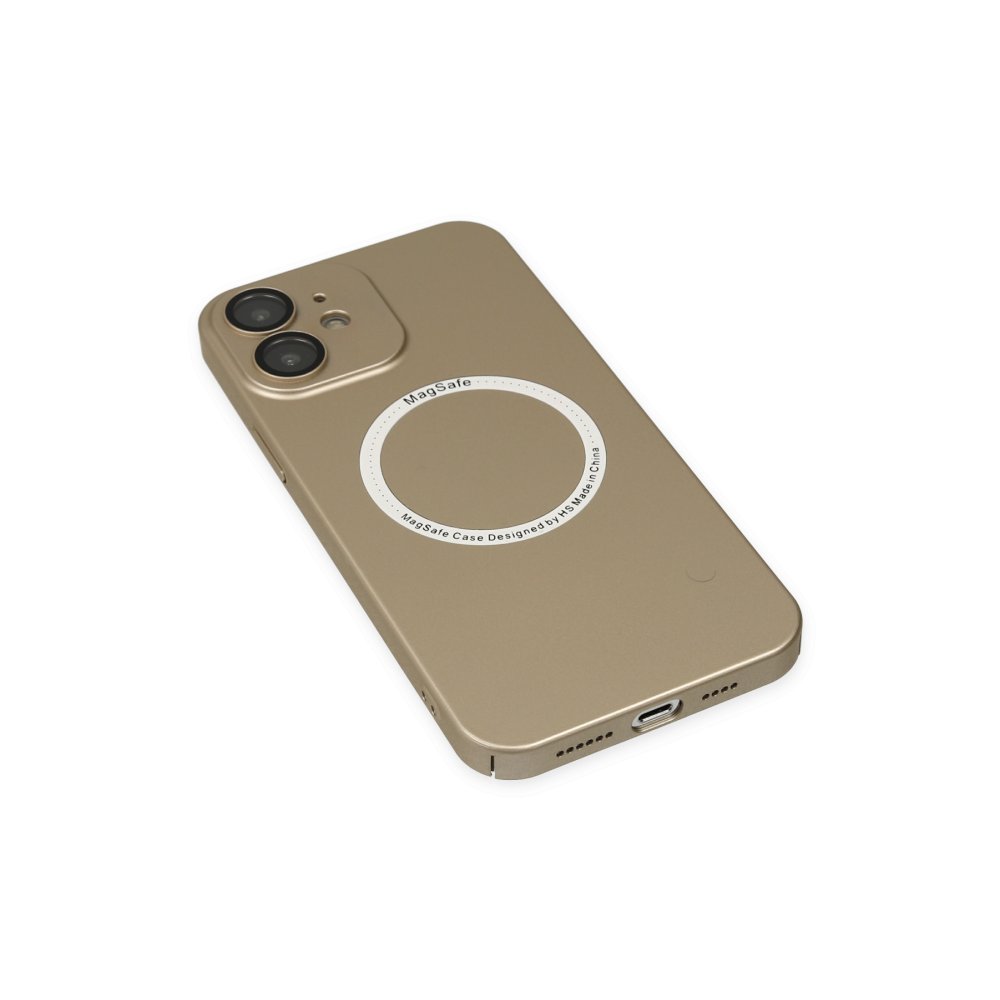 Newface iPhone 11 Kılıf Jack Magneticsafe Lens Silikon - Gold