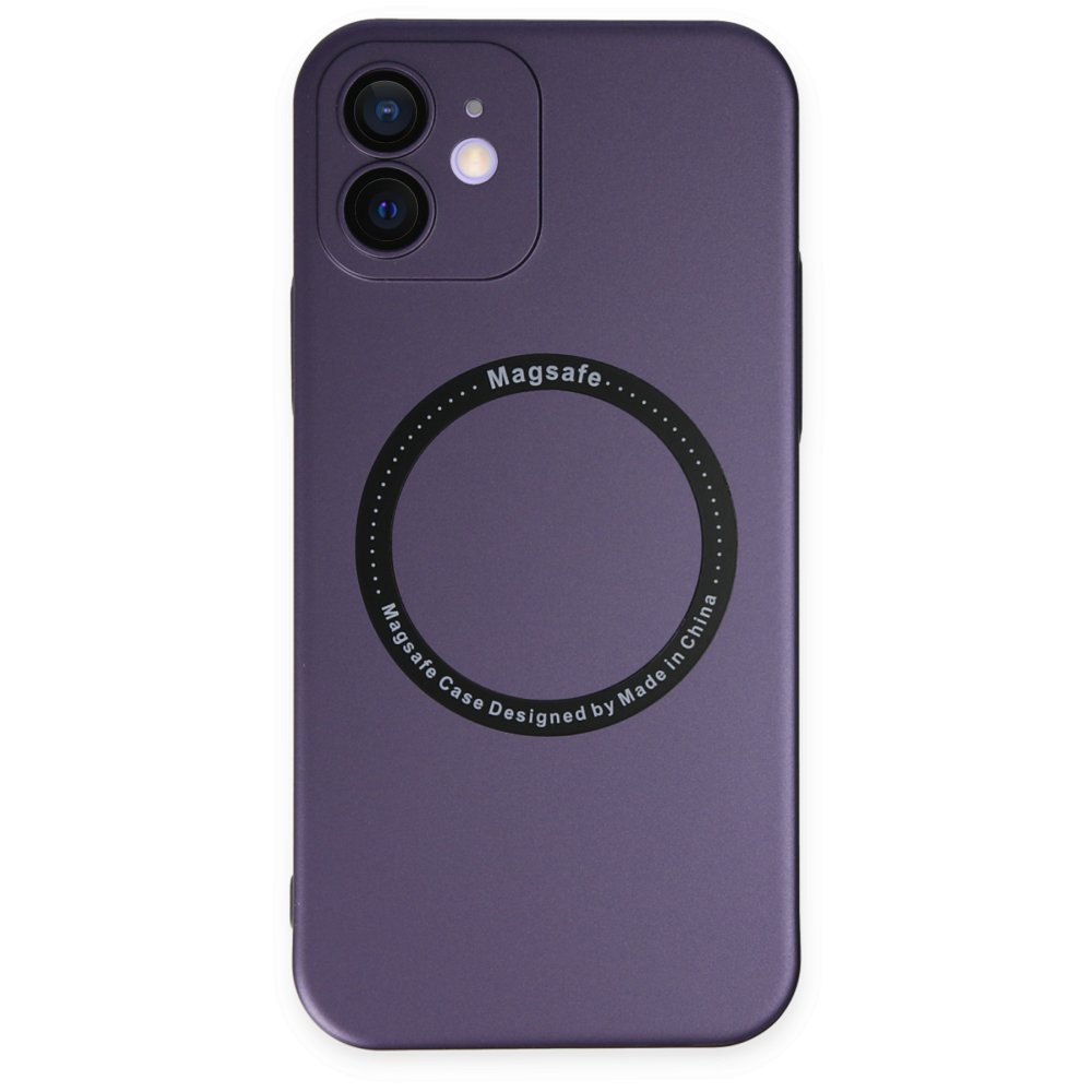 Newface iPhone 11 Kılıf Jack Magneticsafe Lens Silikon - Mor