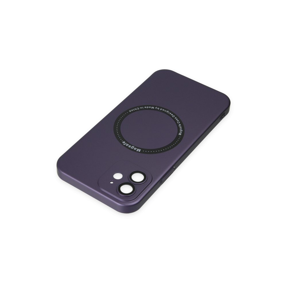 Newface iPhone 11 Kılıf Jack Magneticsafe Lens Silikon - Mor