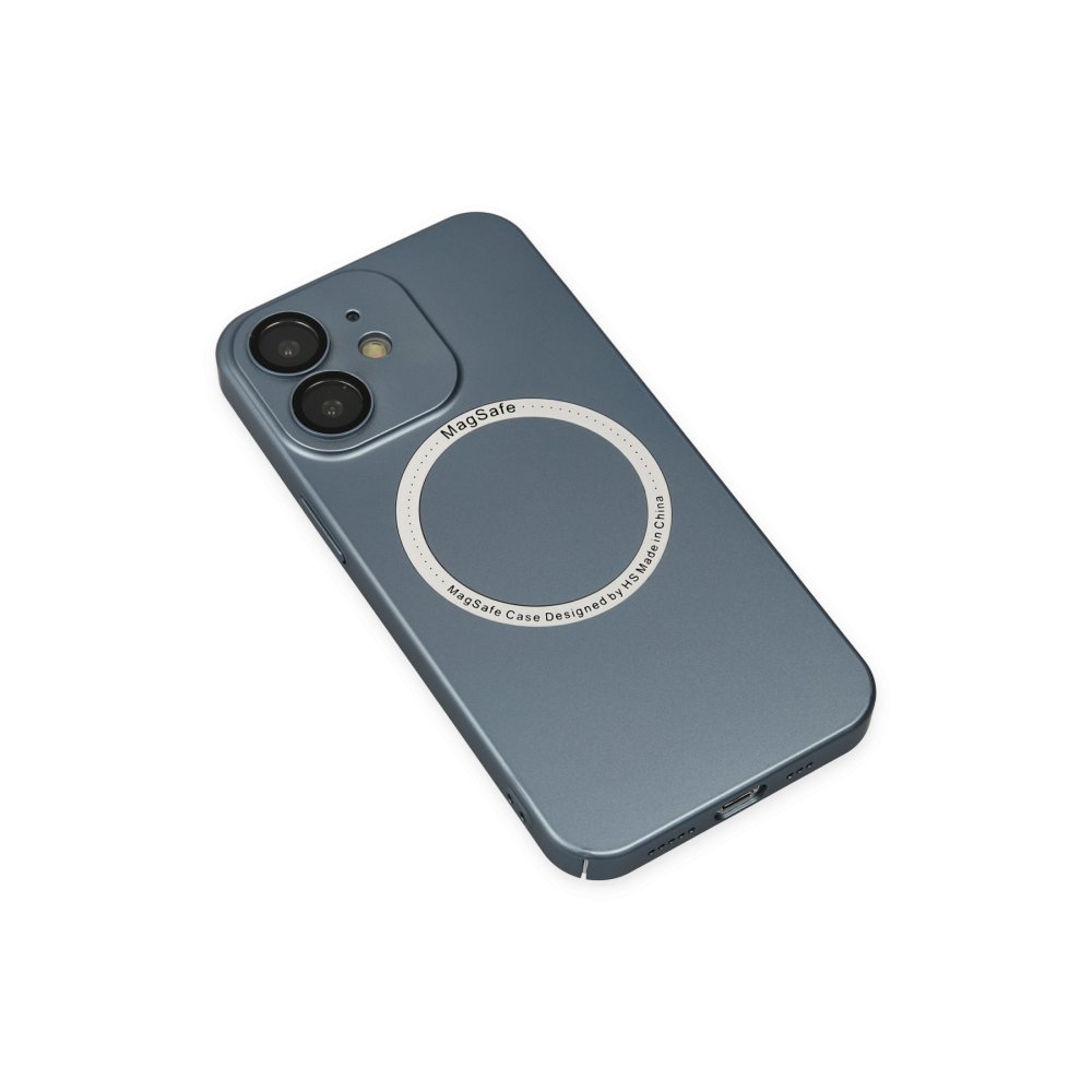 Newface iPhone 11 Kılıf Jack Magneticsafe Lens Silikon - Sierra Blue
