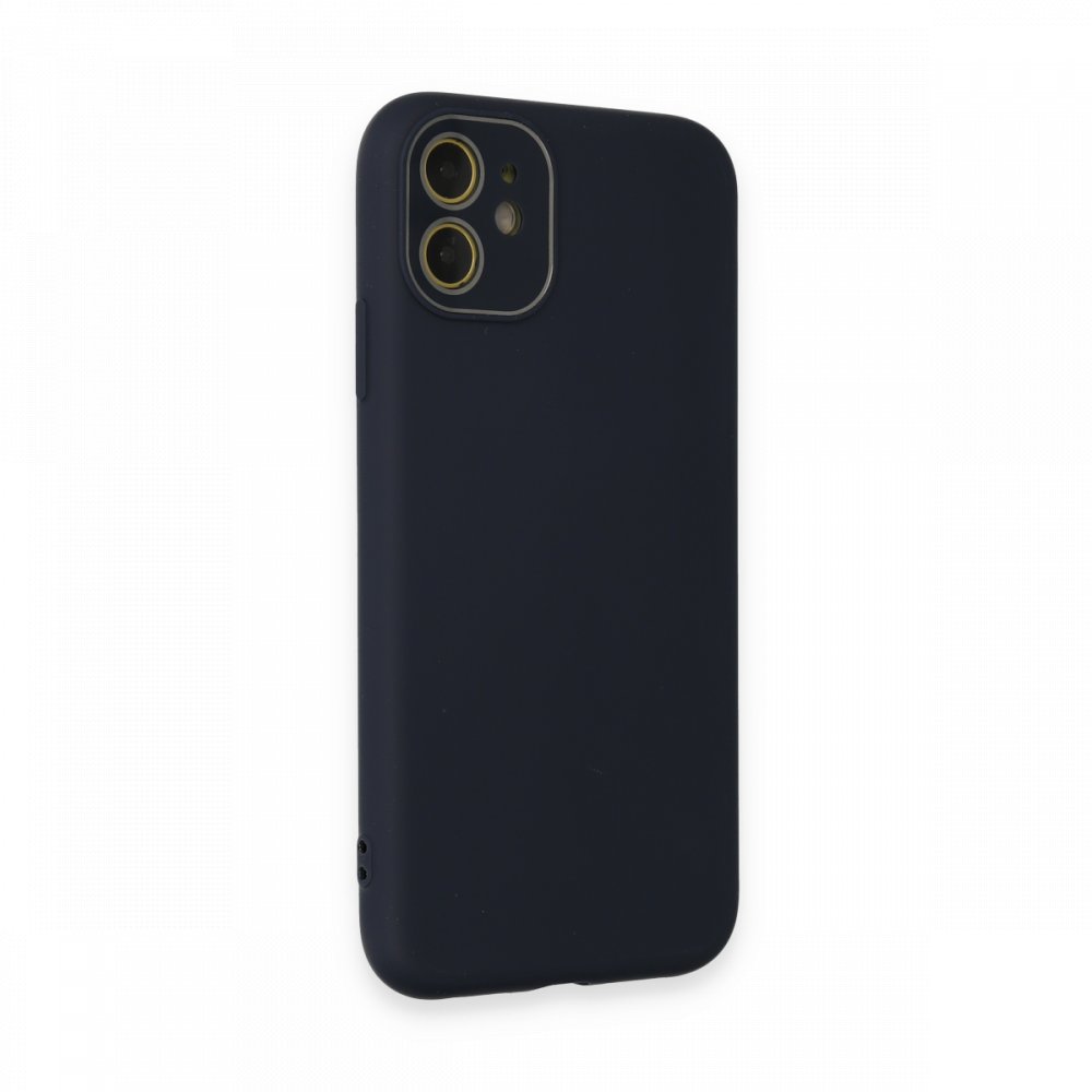 Newface iPhone 11 Kılıf Lansman Glass Kapak - Lacivert