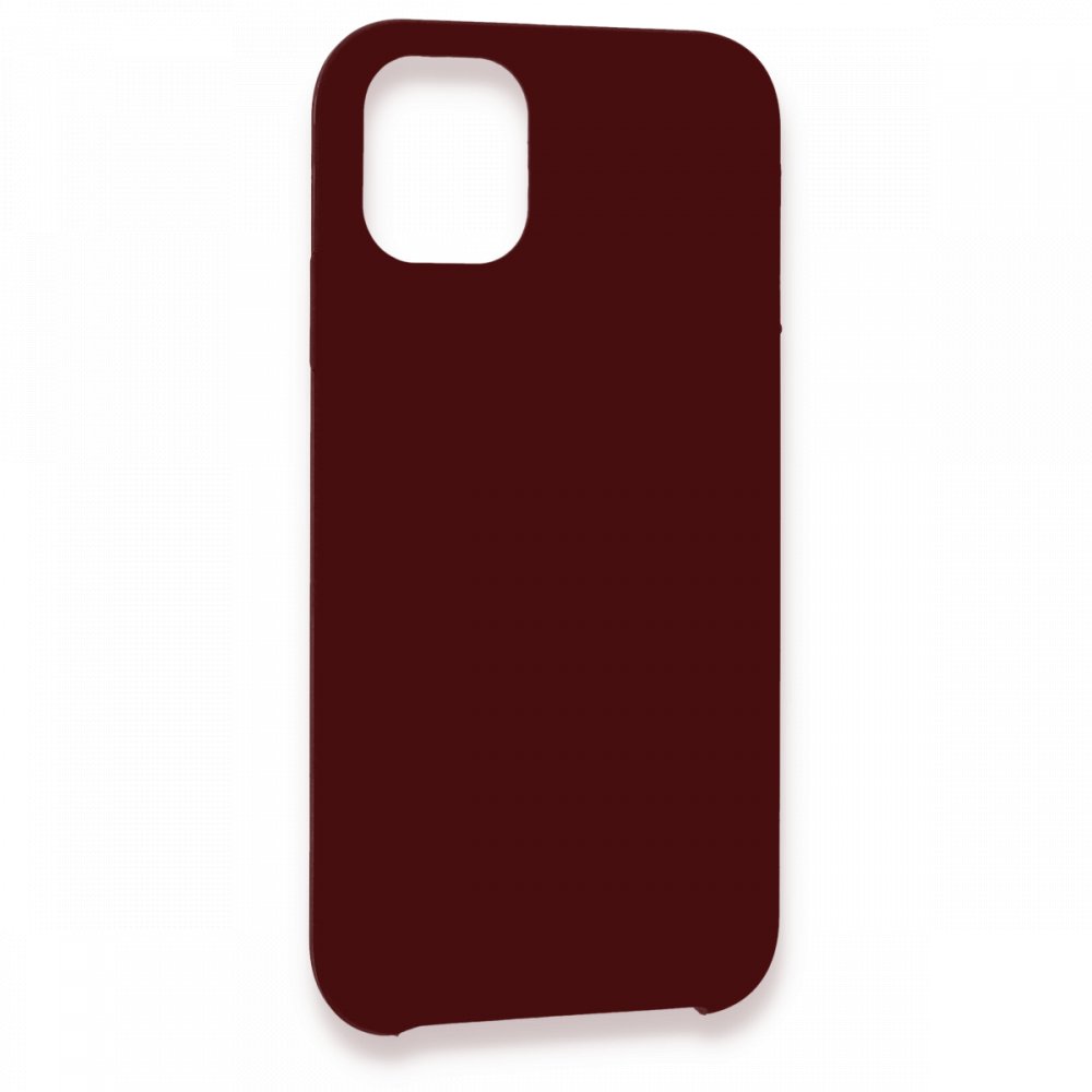 Newface iPhone 11 Kılıf Lansman Legant Silikon - Bordo