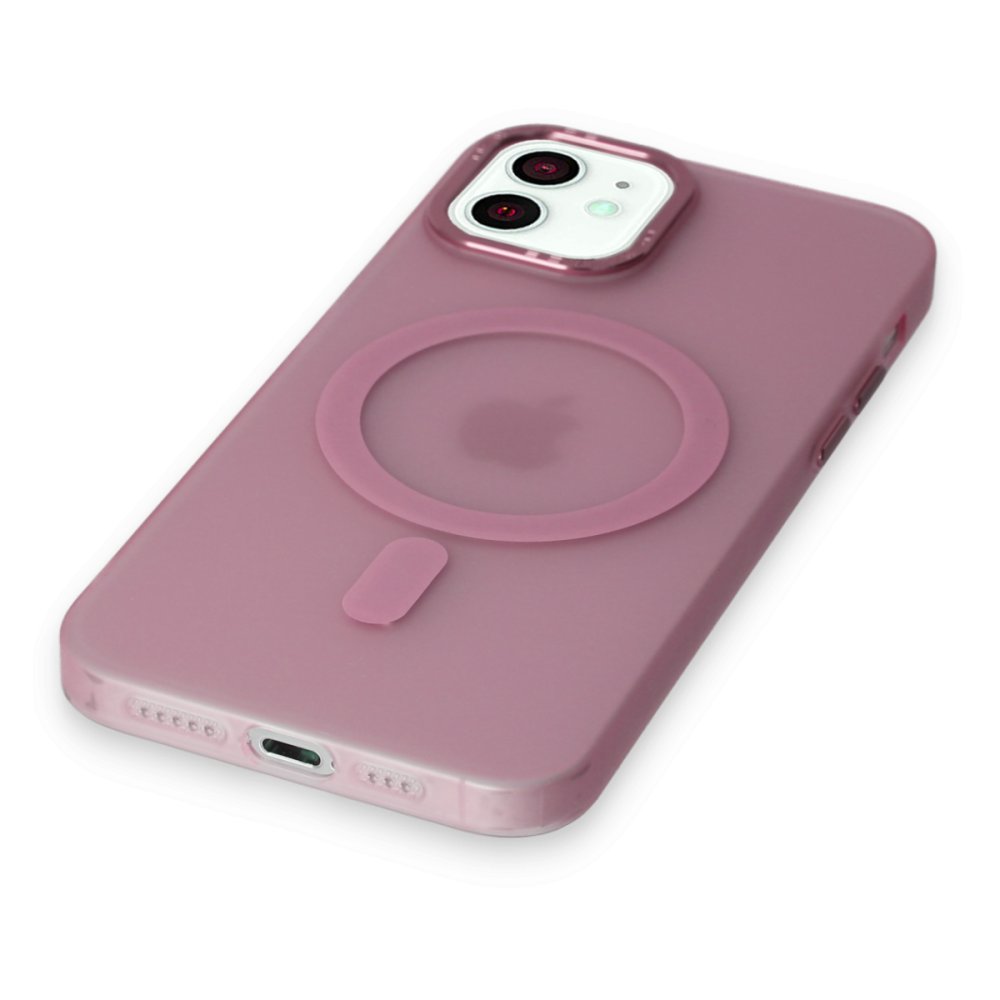 Newface iPhone 11 Kılıf Lodos Magneticsafe Mat Kapak - Pembe