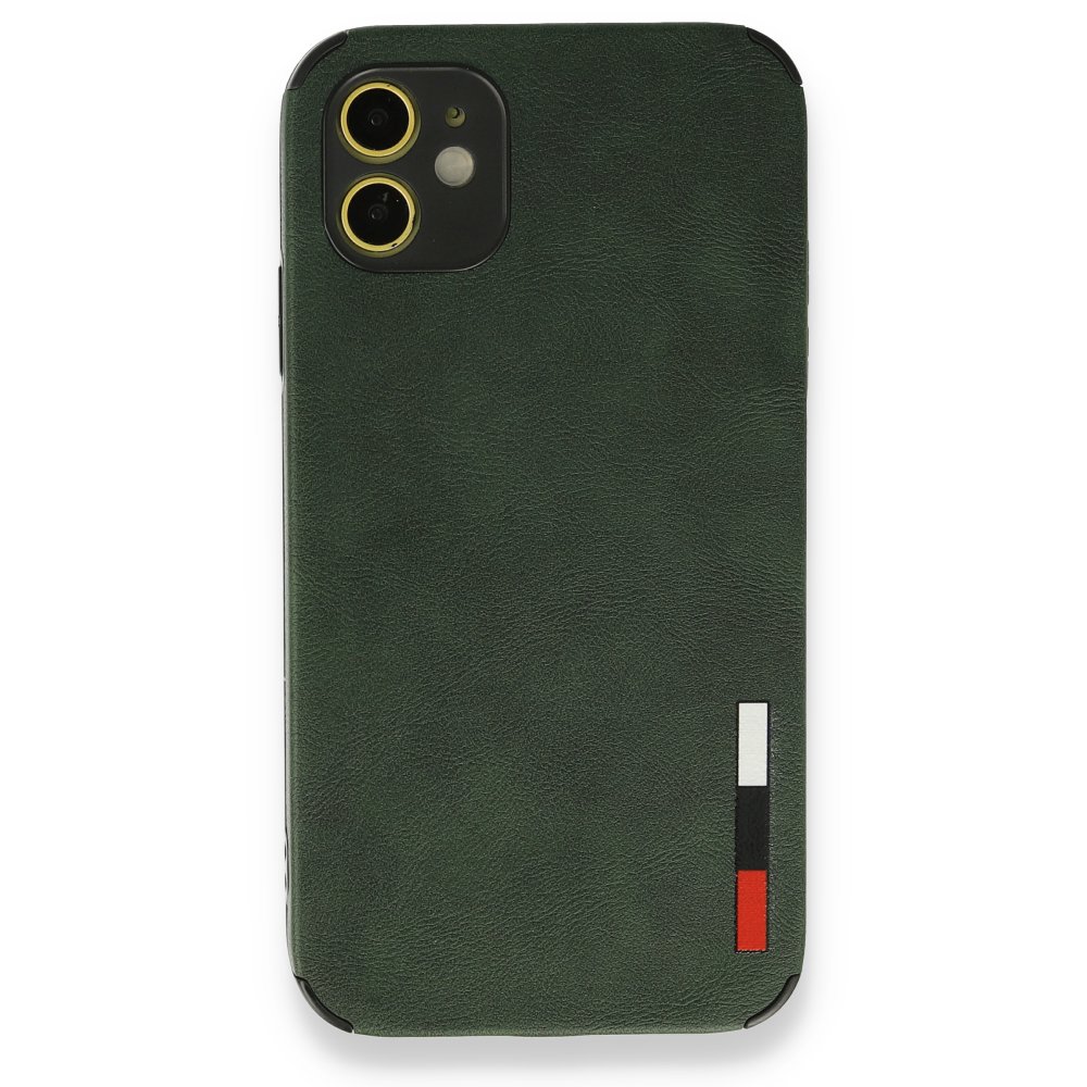 Newface iPhone 11 Kılıf Loop Deri Silikon - Yeşil