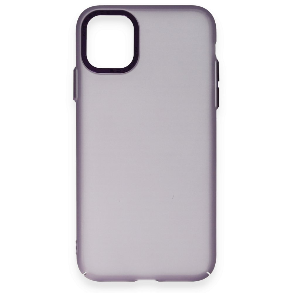 Newface iPhone 11 Kılıf Modos Metal Kapak - Derin Mor