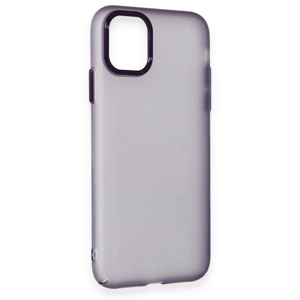 Newface iPhone 11 Kılıf Modos Metal Kapak - Derin Mor