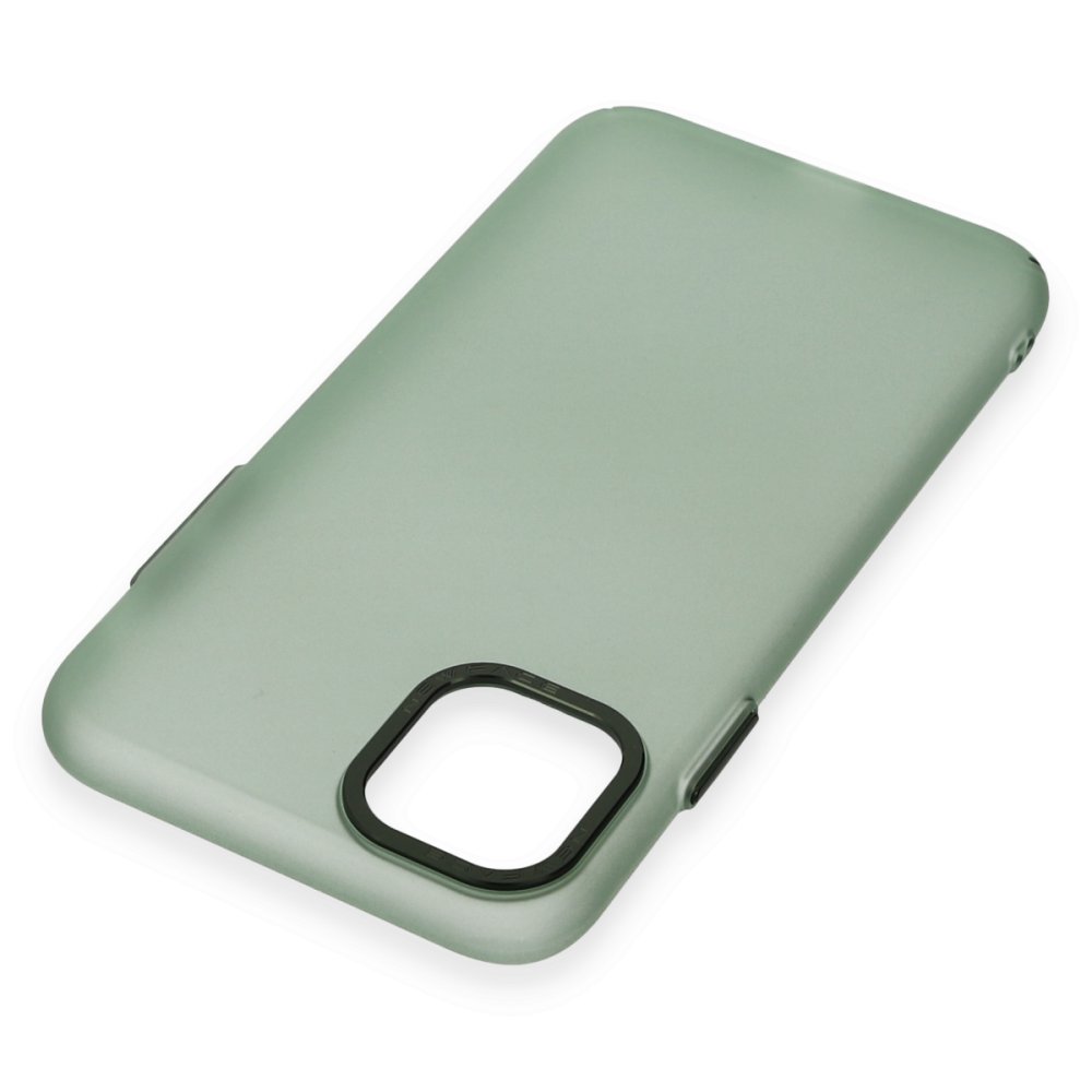 Newface iPhone 11 Kılıf Modos Metal Kapak - Koyu Yeşil