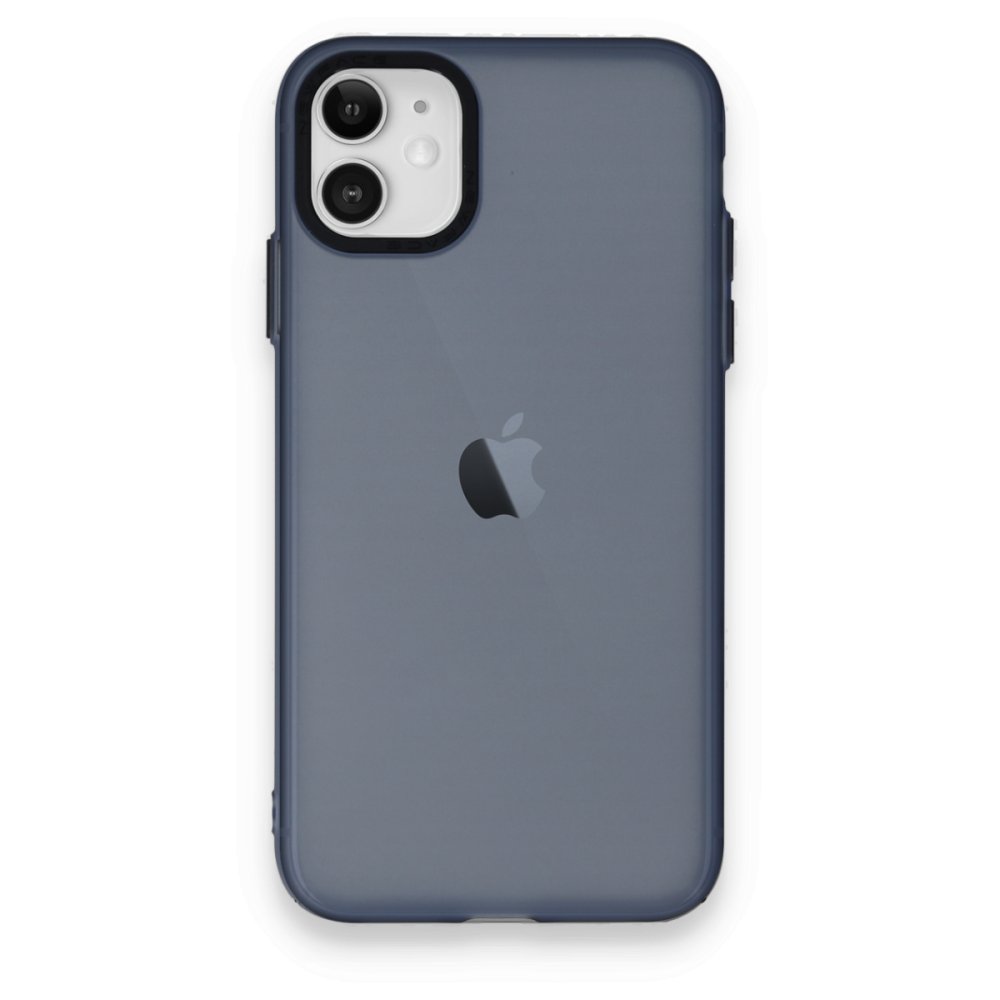 Newface iPhone 11 Kılıf Modos Metal Kapak - Lacivert
