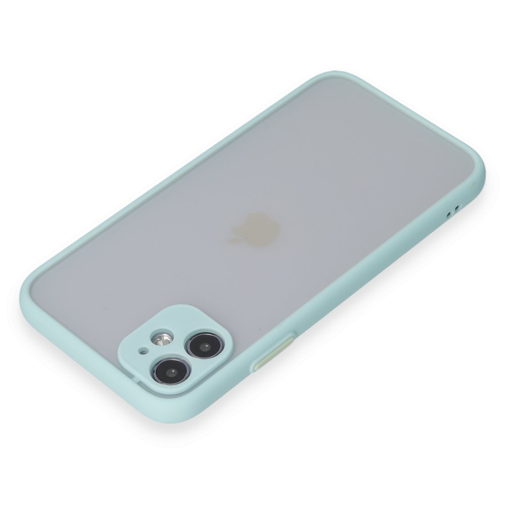 Newface iPhone 11 Kılıf Montreal Silikon Kapak - Turkuaz