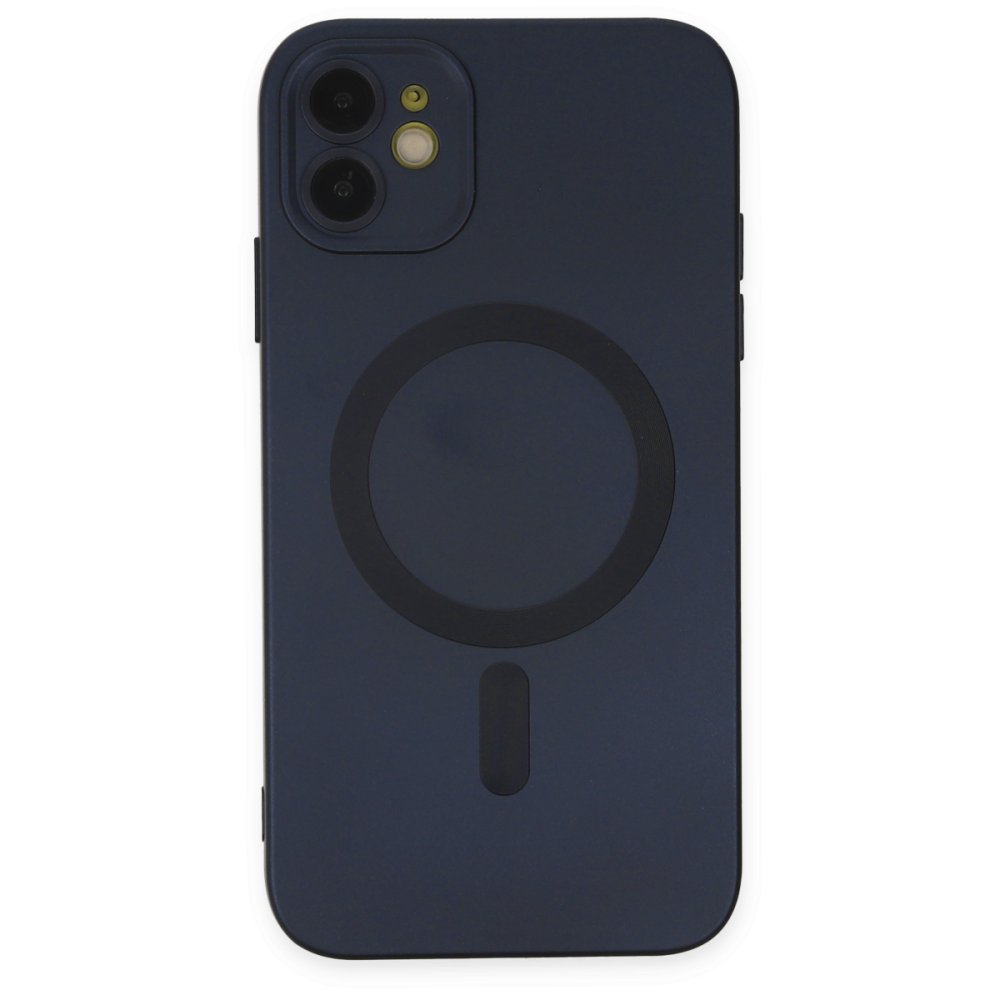 Newface iPhone 11 Kılıf Moshi Lens Magneticsafe Silikon - Lacivert