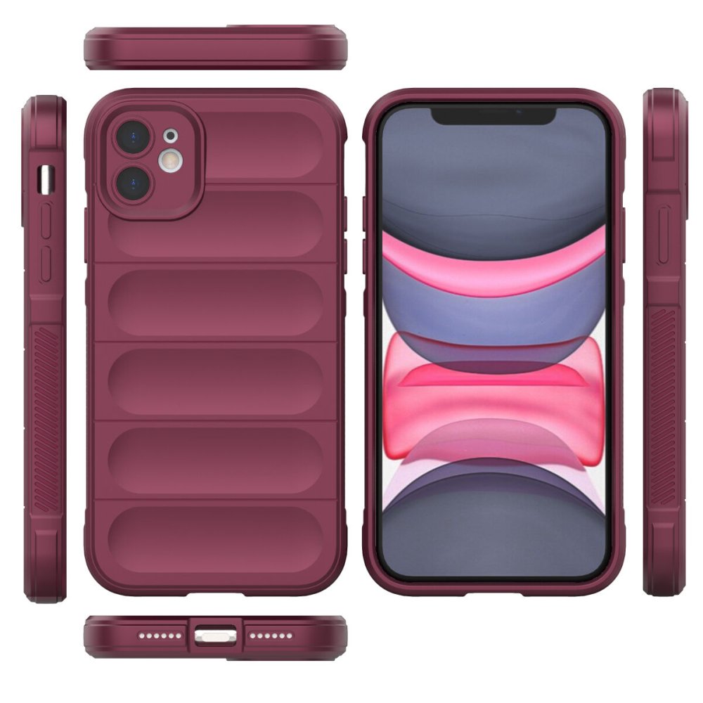 Newface iPhone 11 Kılıf Optimum Silikon - Bordo