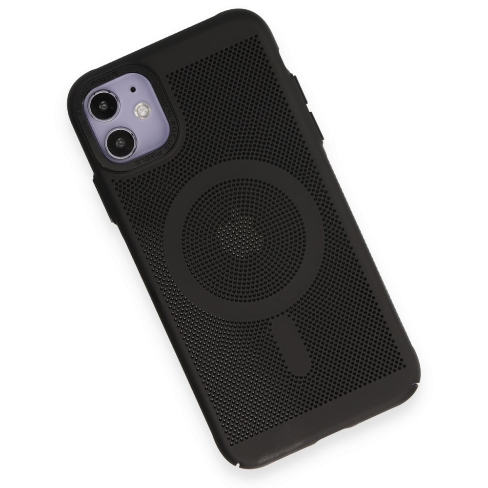 Newface iPhone 11 Kılıf Plüton Magneticsafe Kapak - Siyah